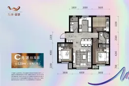 九洲御璟3室2厅1厨2卫建面120.00㎡