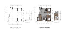 龙湖华煜·江与城3室2厅1厨2卫建面110.00㎡